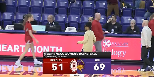 Bradley Braves at Northern Iowa Panthers Mens Basketball