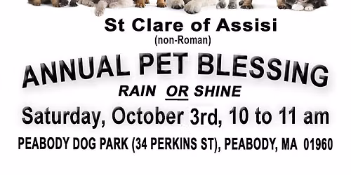 Pet  Blessing- FREE rain or Shine!