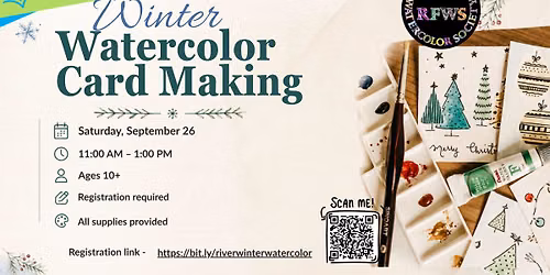 Winter Watercolor Card Making