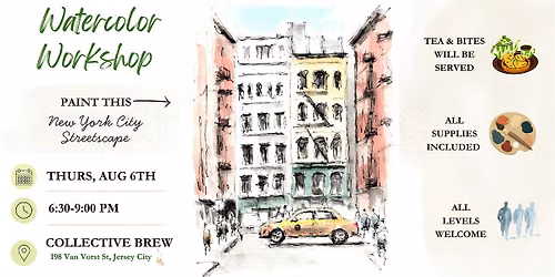 Jersey City Watercolor Workshop