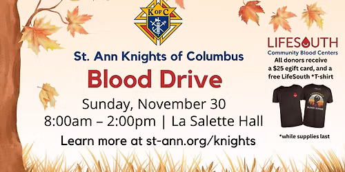 Knights of Columbus Blood Drive 