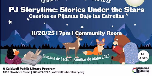 Family Reading Week PJ Storytime: Stories Under the Stars