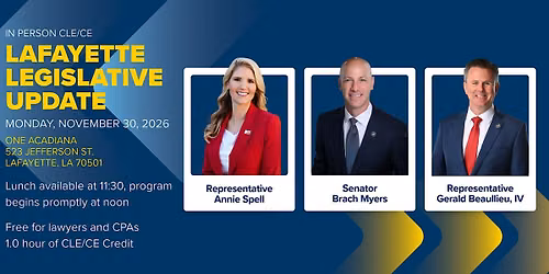 Legislative Update: Lafayette