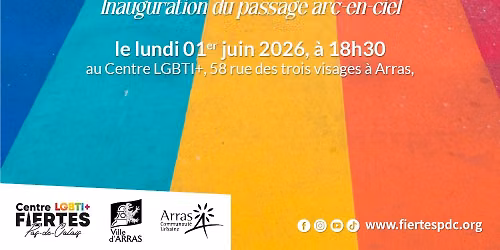 Inauguration du passage arc-en-ciel