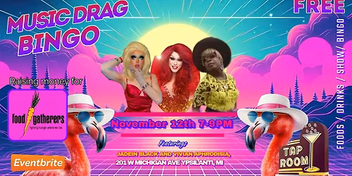 Free Music Drag Bingo for Food Gatherers