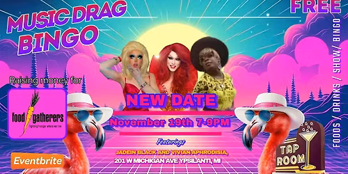 Free Music Drag Bingo for Food Gatherers