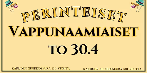 Perinteiset Vappunaamiaiset \ud83e\udd73