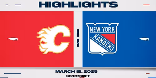 New York Rangers at Calgary Flames at Scotiabank Saddledome