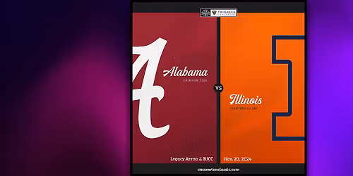 Alabama Crimson Tide vs Illinois Fighting Illini Mens Basketball at United Center