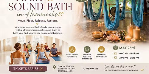 Yoga & Sound Bath in Hammocks