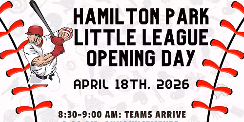 Hmailton Park Little League Opening Day 2026