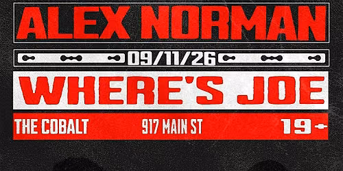 ALEX NORMAN & WHERE'S JOE | DJ NIGHT
