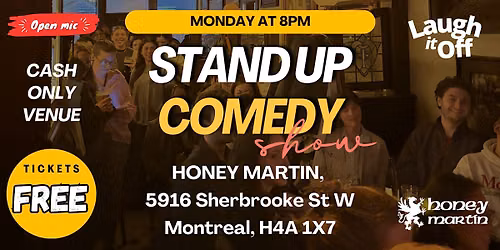MONDAY Stand-Up Comedy Show | FREE Comedy Show in Montreal