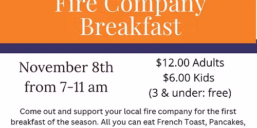 November Breakfast Fundraiser