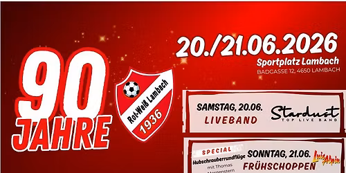 90 Jahre Rot-Weiss Lambach