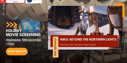 Wednesday Film Screening with Finnish Treats- Niko: Beyond the Lights