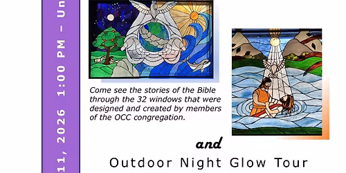 Stained glass windows community open house