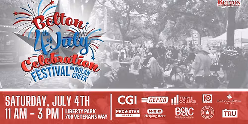 Belton's 4th of July Celebration - Festival on Nolan Creek