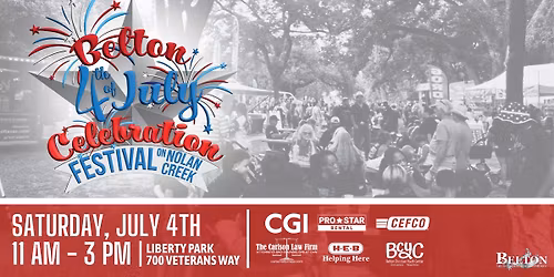 Belton's 4th of July Celebration - Festival on Nolan Creek