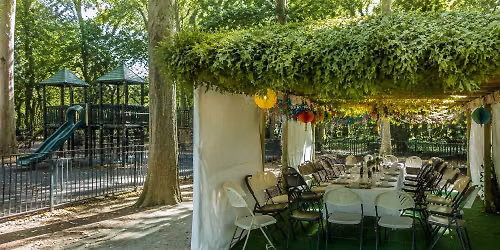 Sukkah Party at the Bronx zoo