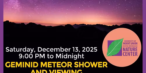 Geminid Meteor Shower and Viewing