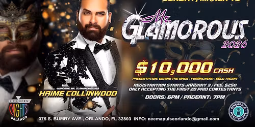 Mr Glamorous 2026 Honoring Haime Collinwood