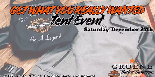 Get What You Really Wanted Tent Event