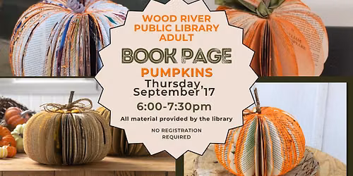 Adult Book Page Pumpkins