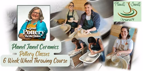 Pottery 6 weeks of Wheel Throwing Classes. Tuesday Evenings