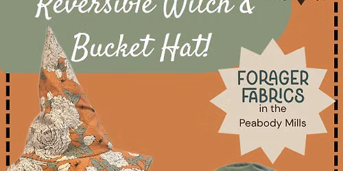 Sew your own Reversible Witch Hat Bucket Hat