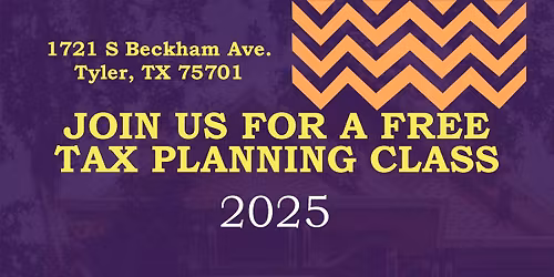 Tax Planning Class (Free of Charge)