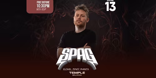 Spag Heddy - Free before 10:30pm w\/ RSVP - Temple Ballroom