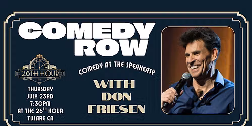 Comedian Don Friesen Live at The 26th Hour