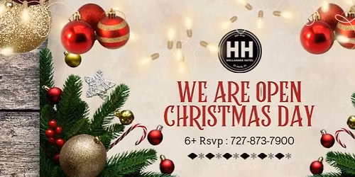 Join us Christmas Eve & Christmas Day in the Tap Room