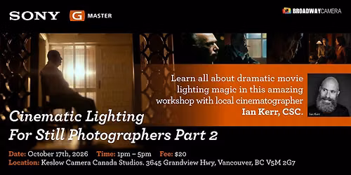 Cinematic lighting for still photographers Part 2