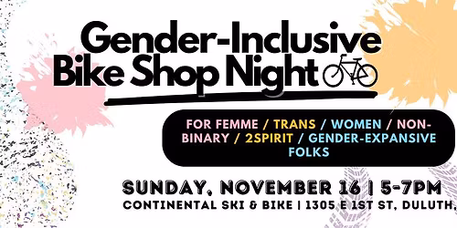 Gender Inclusive Bike Shop Night!