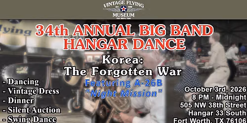 34th Annual Big Band Hangar Dance and Silent Auction