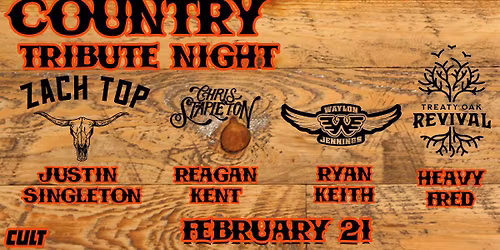 Country Tribute Night LIVE at CULT
