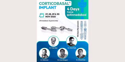 FOUR DAYS COURSE On Corticobasal\u00ae Implant - Immediate Functional Loading Strategic Implantology