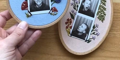 Botanical Fiber Art Workshop: Embroidered Photo Frame