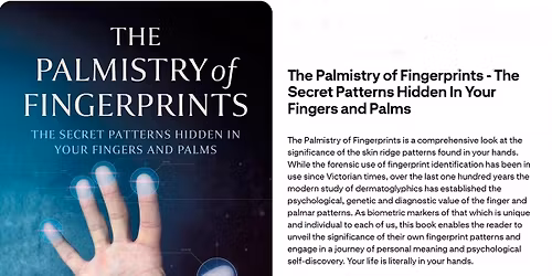 Book Launch: The Palmistry of Fingerprints