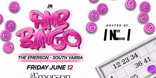 RNB BINGO X THE EMERSON \u2013 SOUTH YARRA