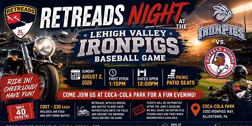 RETREADS NIGHT AT THE LEHIGH VALLEY IRONPIGS \u26be