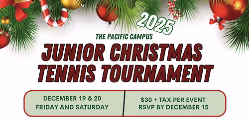 2025 Tennis Junior Christmas Tournament 