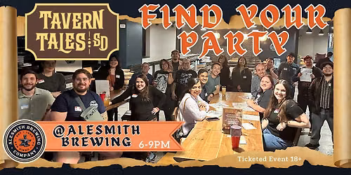 Find Your Party @ AleSmith (Miramar)