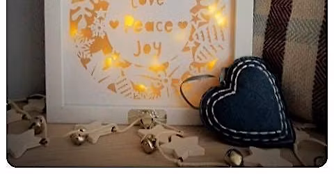 Papercut Festive Light Up Frame