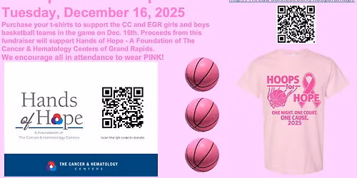 Hoops for Hope | Catholic Central v. East Grand Rapids Basketball