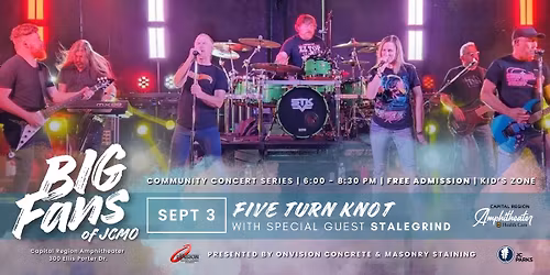 Big Fans of JCMO Summer Concert Series: Five Turn Knot ft. Stalegrind