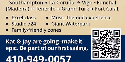 Sail on Carnival  Festivale From London to Cape Canaveral March.2 2027