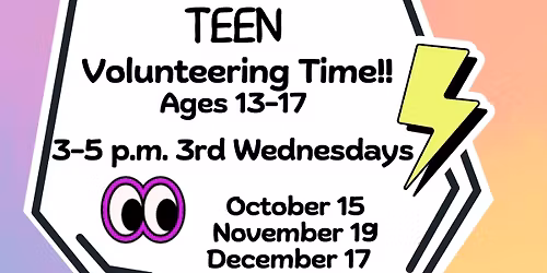 Teen Volunteering Time